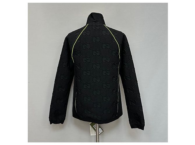 Gucci Giacca con zip in neoprene jersey stretch GG Argento - vista 4