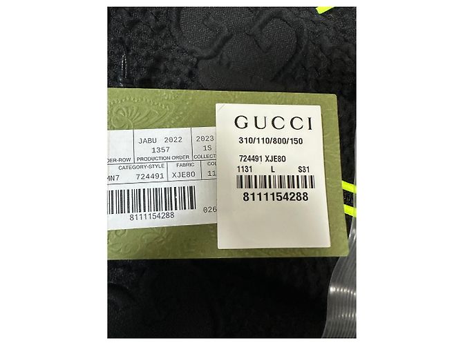 Gucci Giacca con zip in neoprene jersey stretch GG Argento - vista 5