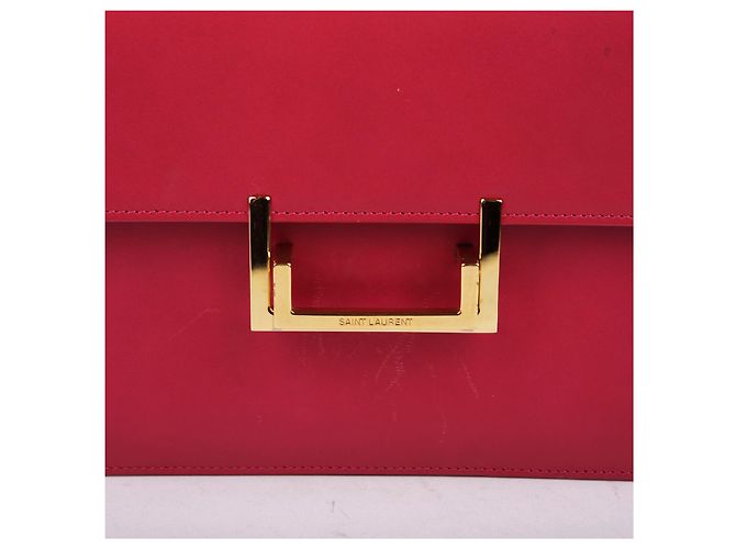 Saint Laurent Borsa a tracolla Sac Loulou in pelle rosa - vista 2