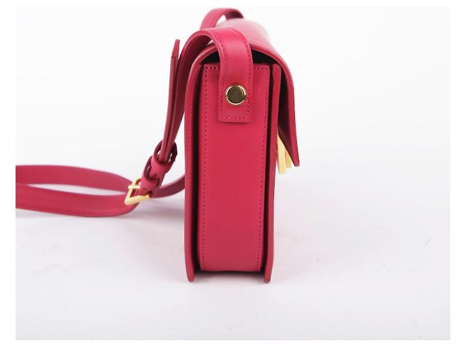 Saint Laurent Borsa a tracolla Sac Loulou in pelle rosa - vista 4