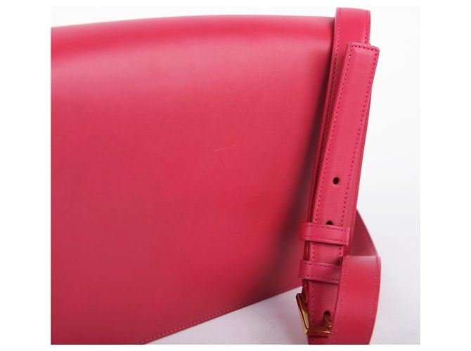 Saint Laurent Borsa a tracolla Sac Loulou in pelle rosa - vista 7