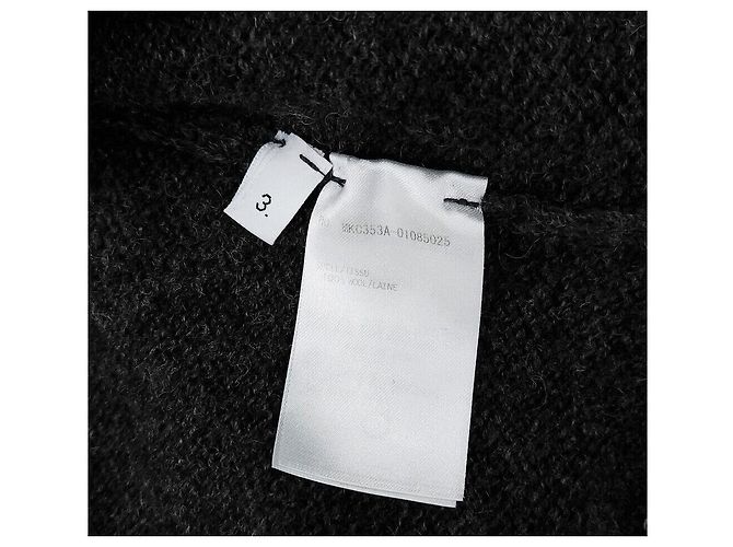 Thom Browne Cardigan aus Shetland-Wolle in Anthrazit - Ansicht 7