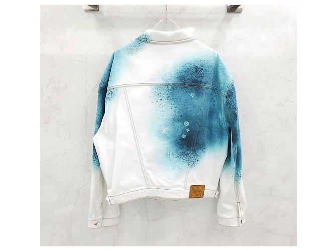 Louis Vuitton Giacca in denim LV Spray Blu - vista 2