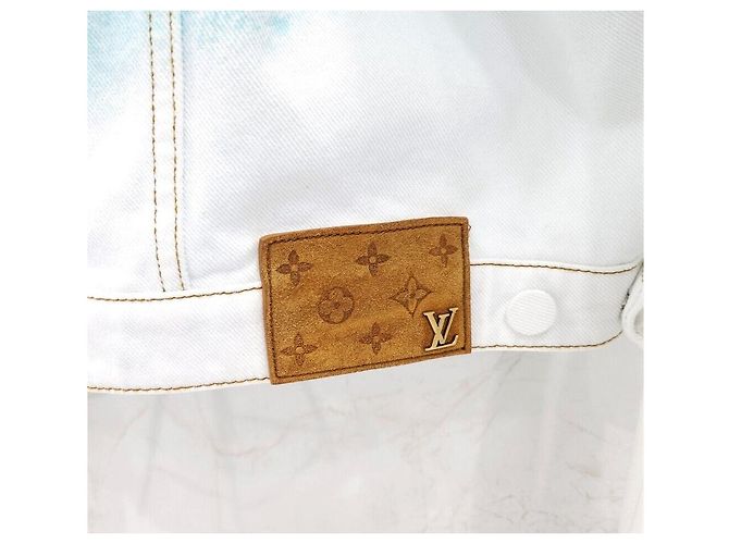 Louis Vuitton Giacca in denim LV Spray Blu - vista 5