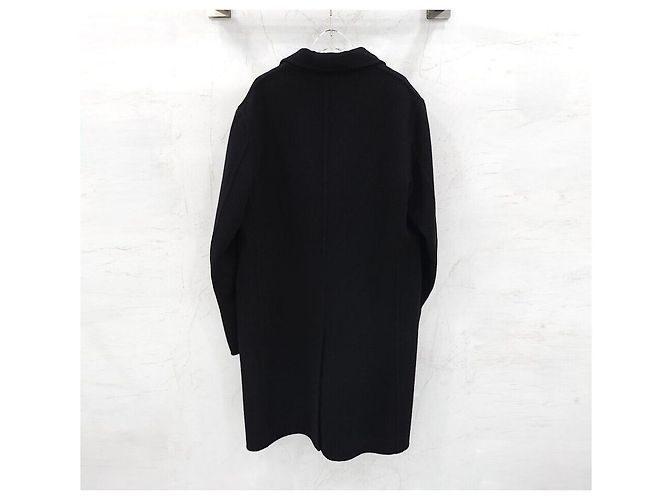 Hermès Cappotto lungo in cashmere nero da uomo - vista 2