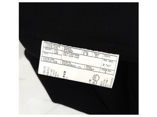 Hermès Cappotto lungo in cashmere nero da uomo - vista 4