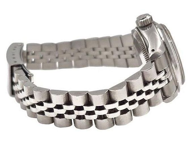 Rolex Relógio Datejust em aço para mulher Laranja - vista 4