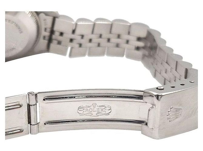 Rolex Relógio Datejust em aço para mulher Laranja - vista 6