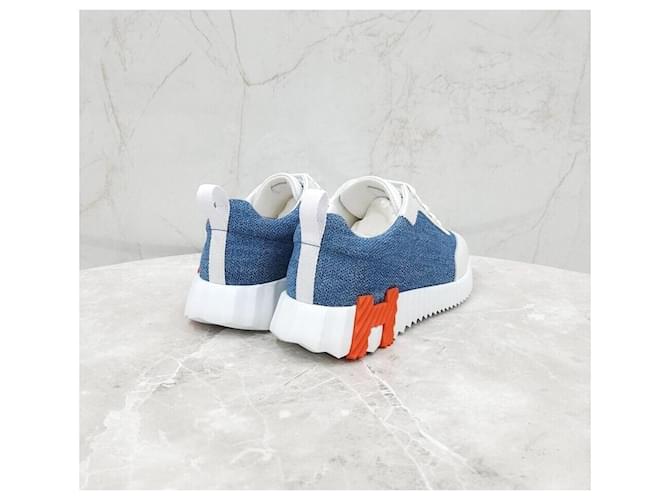 Hermès Denim Bouncing Sneaker Silber - Ansicht 5
