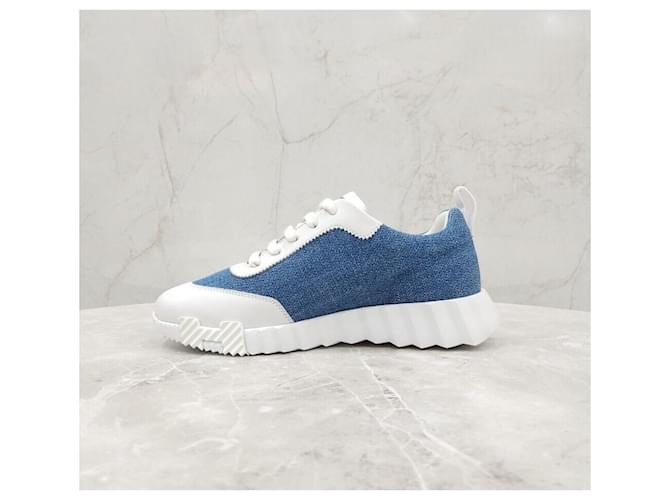 Hermès Denim Bouncing Sneaker Silber - Ansicht 7