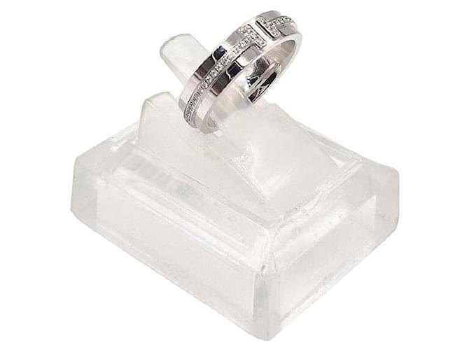 Tiffany & Co Schmaler Diamantring Weiß - Ansicht 2