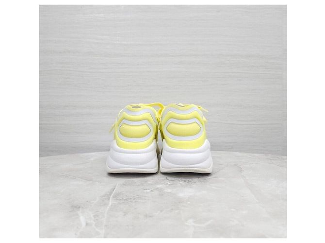 Chanel Sneakers in Lycra e mesh giallo - vista 4