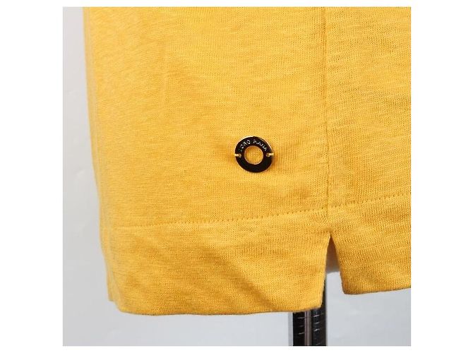 Loro Piana Anjeri Strickoberteil mit kurzen Ärmeln Gelb - Ansicht 7