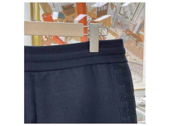 Louis Vuitton Pantaloni track Damier in maglia Black Nero - vista 5
