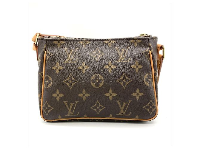 Borsa a Spalla Louis Vuitton Vivacite PM Marrone Monogramma - vista 3