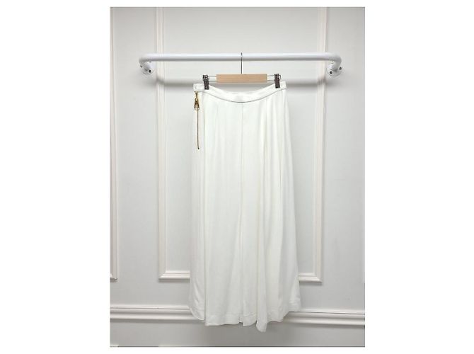 Louis Vuitton Falda midi tennis dorada entallada blanca Blanco - vista 5