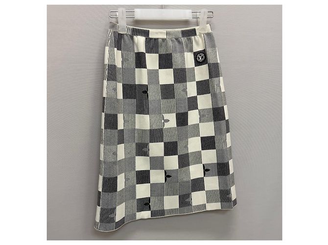 Louis Vuitton Damier gerade Rock Mehrfarben - Ansicht 3