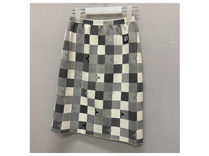 Louis Vuitton Damier gerade Rock Mehrfarben - Ansicht 4