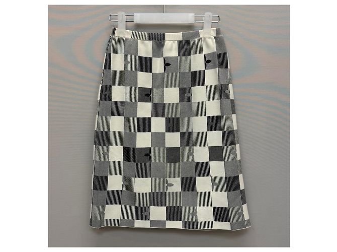 Louis Vuitton Damier gerade Rock Mehrfarben - Ansicht 5