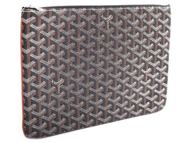 Goyard Clutch Black Tan Castaño - vista 2