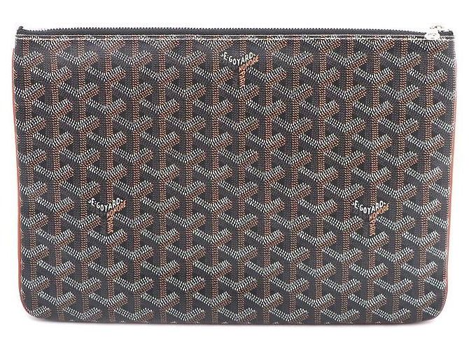 Goyard Clutch Black Tan Castaño - vista 3