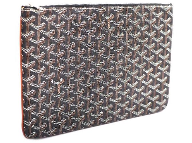 Goyard Clutch Black Tan Castaño - vista 8