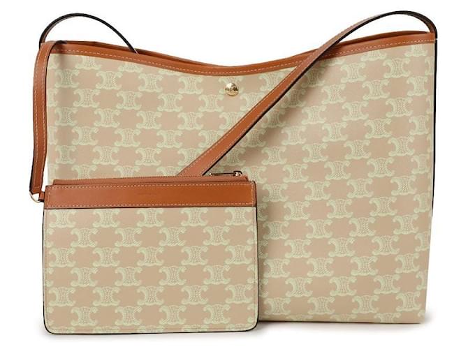 Céline Borsa Shopper Morbida Marrone - vista 3