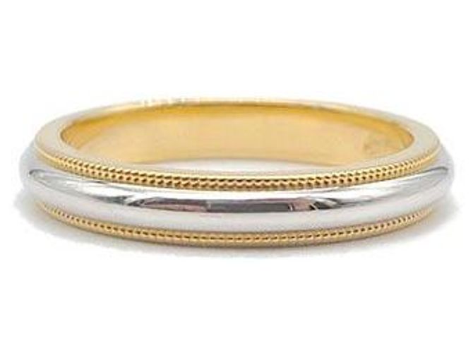 Tiffany & Co Anello Milgrain D'oro - vista 2