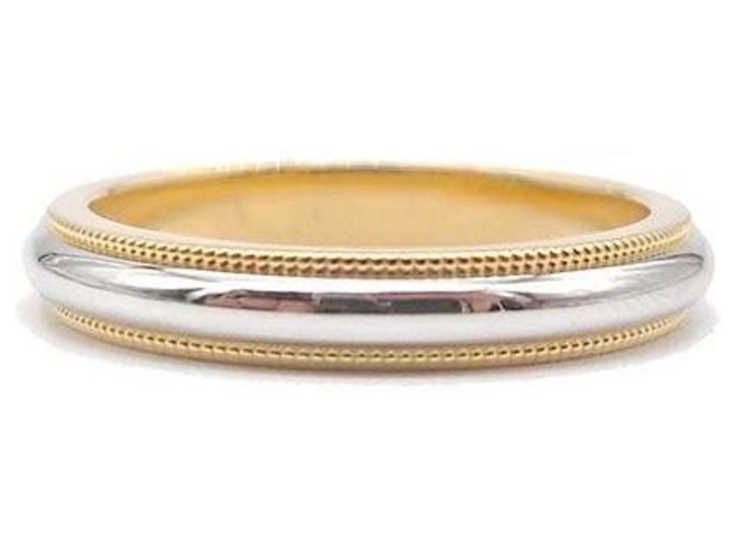Tiffany & Co Anello Milgrain D'oro - vista 3