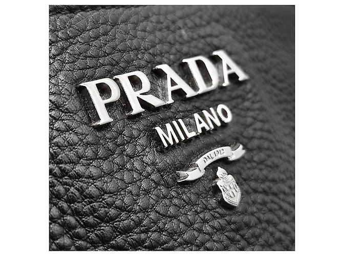 Prada Vitello Phoenix Bucket Bag Small Schwarz - Ansicht 8