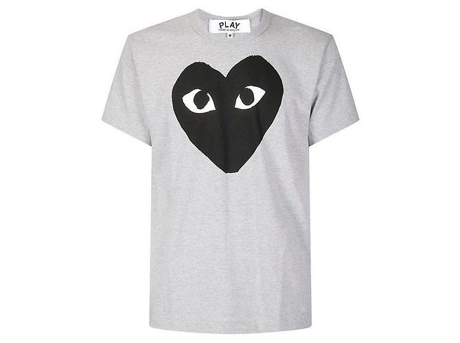 Comme Des Garcons T-Shirt mit Kurzarm und großem Herzprint Braun - Ansicht 4