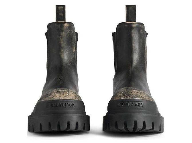 Balenciaga Strike Chelsea Boots Schwarz - Ansicht 6