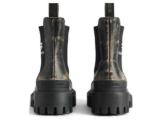 Balenciaga Strike Chelsea Boots Schwarz - Ansicht 8