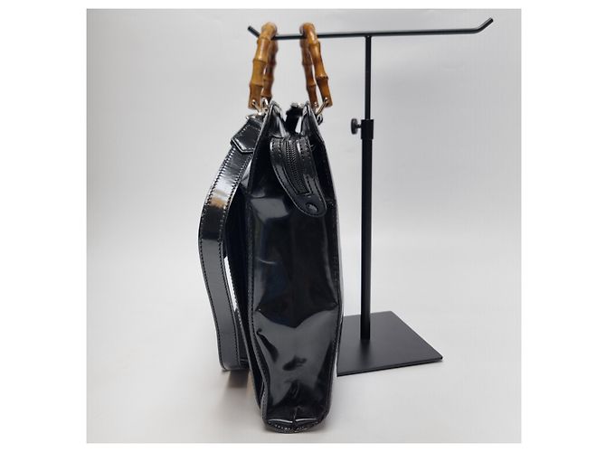 Bamboo Gucci Valigetta in Bambù Nera (Unisex, Articolo Raro) Nero - vista 7