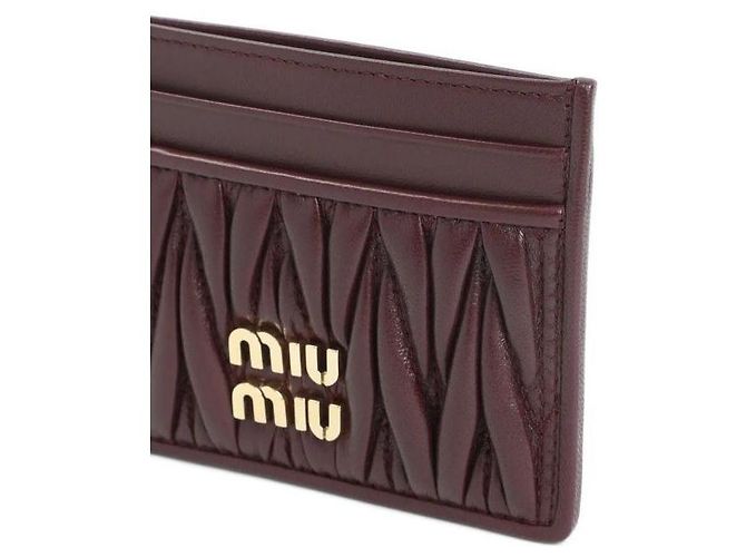 Miu Miu Tarjetero de piel Nappa - vista 5