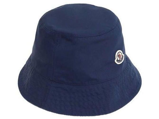 Moncler Chapéu bucket de algodão listrado reversível - vista 5