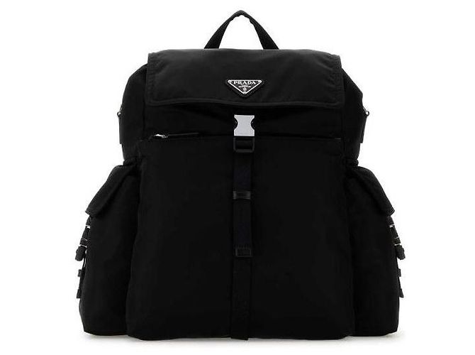 Prada Explore a mochila em Re-Nylon e couro Preto - vista 4