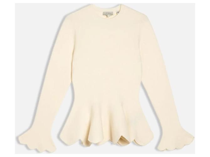 Ted Baker Hazalen Peplum Top Weiß - Ansicht 4
