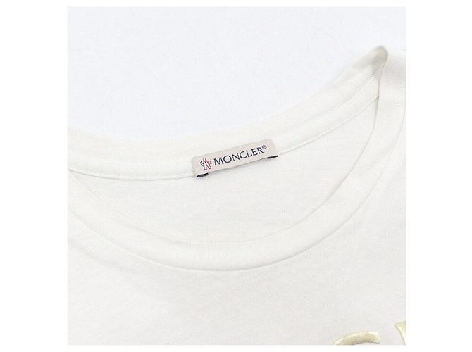 Moncler Camiseta de algodón con logo blanca Blanco - vista 5