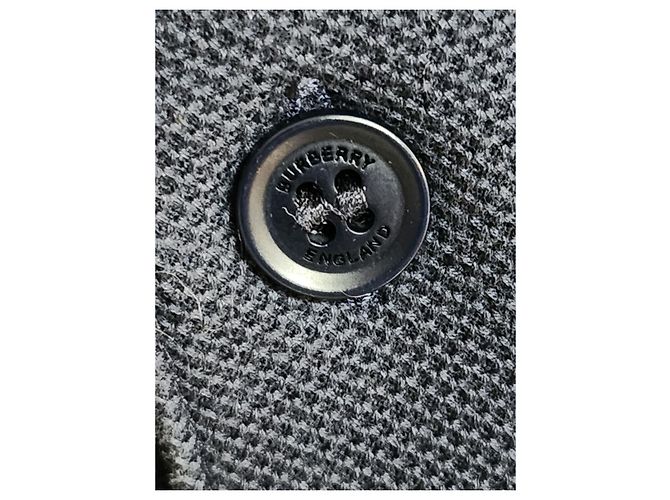 Burberry Polo a maniche corte con logo ricamato blu navy - vista 4