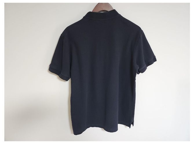 Burberry Polo a maniche corte con logo ricamato blu navy - vista 5