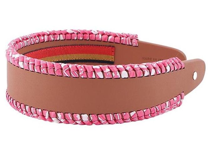 Hermès Cerchietto in seta Grace con motivo bandana zigzag Multicolore - vista 7