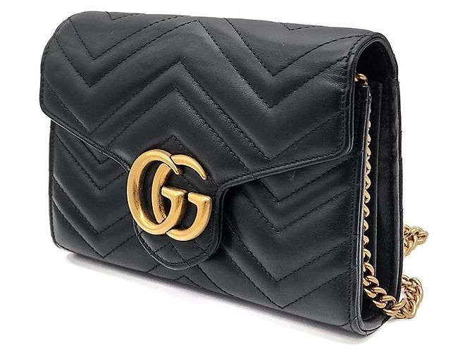 Gucci Borsa a tracolla Marmont Matelassé Nero - vista 2