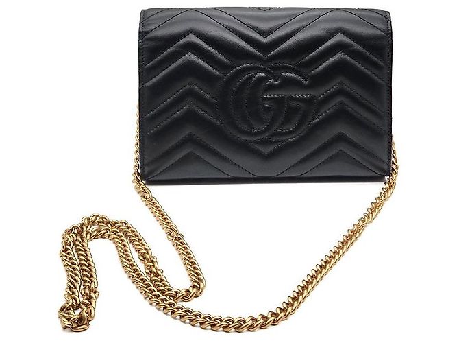 Gucci Borsa a tracolla Marmont Matelassé Nero - vista 3