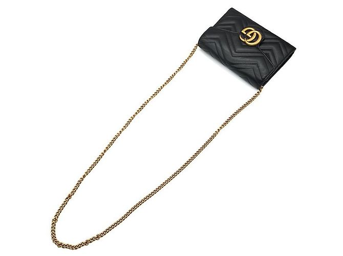 Gucci Borsa a tracolla Marmont Matelassé Nero - vista 4