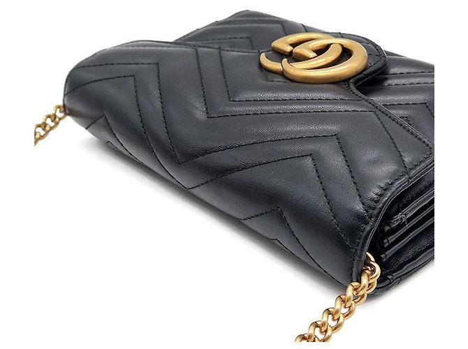 Gucci Borsa a tracolla Marmont Matelassé Nero - vista 6