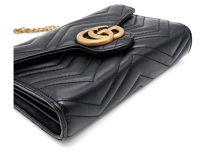 Gucci Borsa a tracolla Marmont Matelassé Nero - vista 7