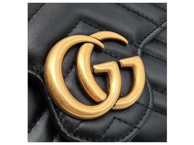 Gucci Borsa a tracolla Marmont Matelassé Nero - vista 8