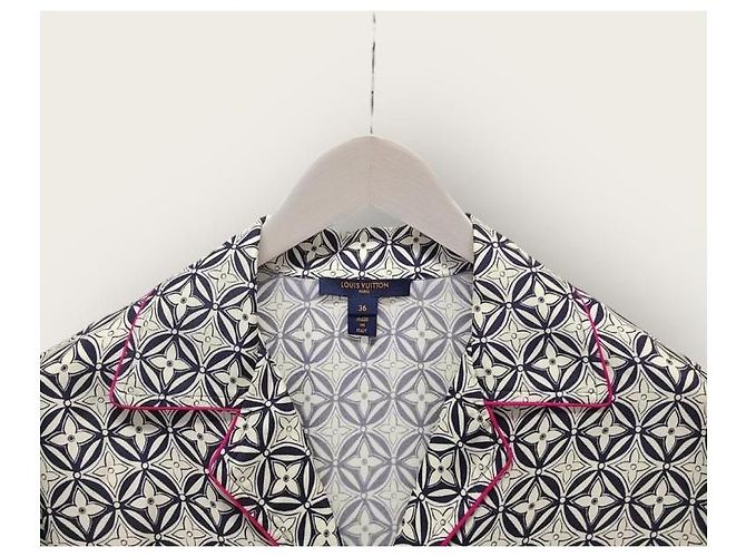 Louis Vuitton Camicia da pigiama con monogramma floreale geometrico Nero - vista 2