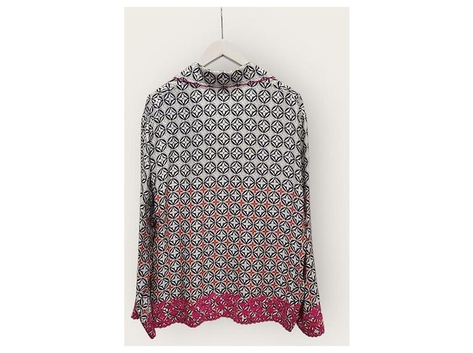 Louis Vuitton Camicia da pigiama con monogramma floreale geometrico Nero - vista 4